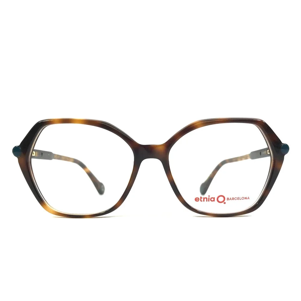 Etnia Barcelona Eyeglasses Frames CIANE HV Havana Geometric Full Rim 53-15-138